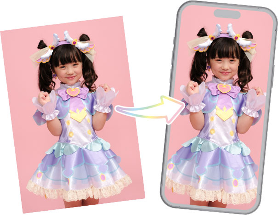 撮影した当日にデータをお渡しするので、すぐにお写真が楽しめちゃう！