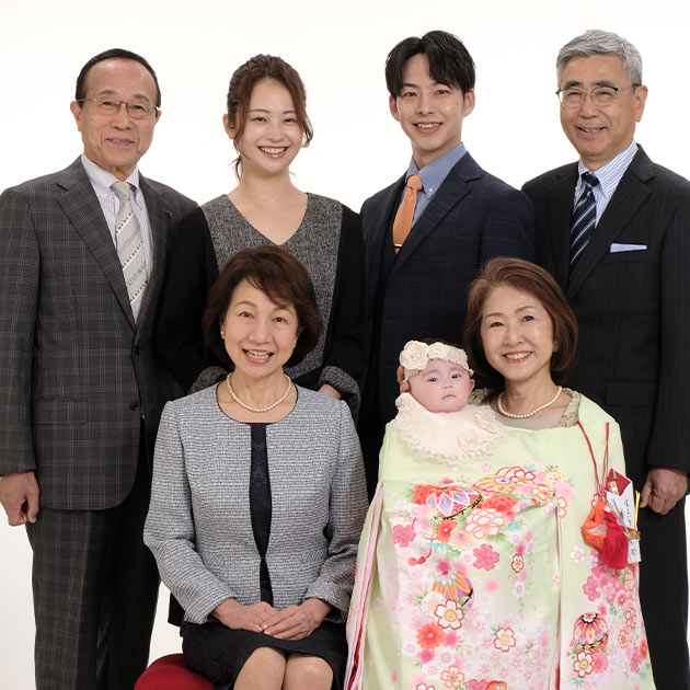 家族写真撮影