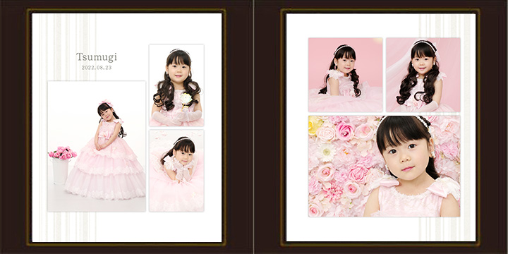 ふやせるアルバム用デザイン写真(2面)つむぎ